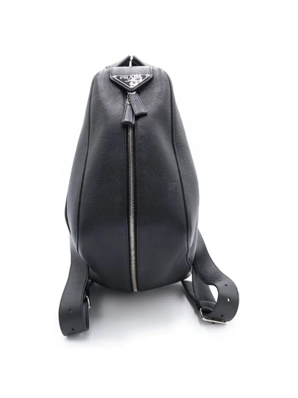 Prada Backpack Vitello Daino Leather Black